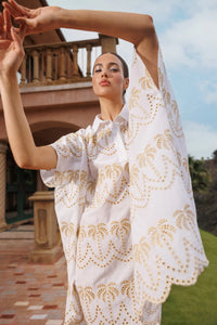 Dress kaftan Golden Palms