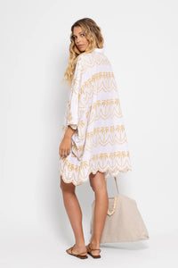 Dress kaftan Golden Palms